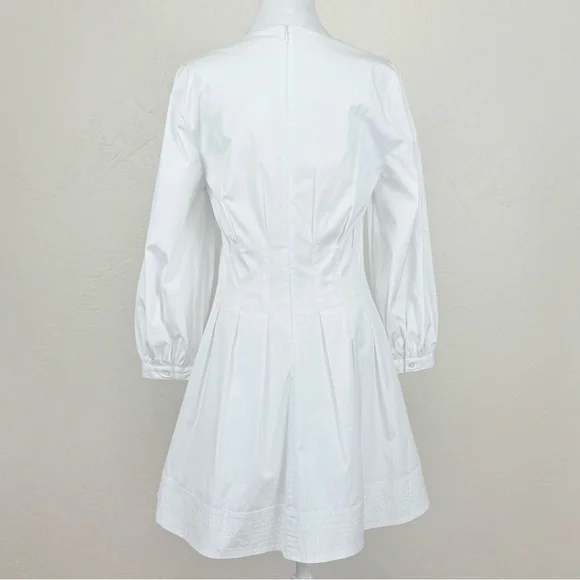Veronica Beard Torres Corset-Waist Dress White Size 8 $498 MSRP - Picture 12 of 16